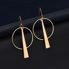 Load image into Gallery viewer, 2020 New Fashion Round Dangle Drop Korean Earrings For Women Geometric Round Heart Gold Earring Wedding Jewelry 8g