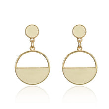 Load image into Gallery viewer, Fashion statement earrings 2020 large geometric round earrings for women hanging swing earrings modern female earrings jewelry