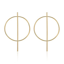 Load image into Gallery viewer, Fashion statement earrings 2020 large geometric round earrings for women hanging swing earrings modern female earrings jewelry