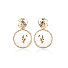 Load image into Gallery viewer, Fashion statement earrings 2020 large geometric round earrings for women hanging swing earrings modern female earrings jewelry