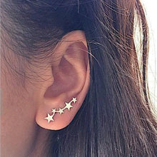 Load image into Gallery viewer, Hot Crystal Flower Stud Earrings for Women Fashion Jewelry Gold Silver Rhinestones Earrings Gift for Party and Best Friend