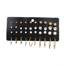 Load image into Gallery viewer, FNIO femmes boucles d'oreilles ensemble perle boucles d'oreilles pour femmes bohème mode bijoux 2020 géométrique cristal coeur boucles d'oreilles