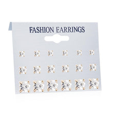 Load image into Gallery viewer, FNIO femmes boucles d'oreilles ensemble perle boucles d'oreilles pour femmes bohème mode bijoux 2020 géométrique cristal coeur boucles d'oreilles