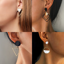 Load image into Gallery viewer, X&P New Fashion Round Dangle Drop Korean Earrings For Women Geometric Round Heart Gold Earring Wedding 2020 kolczyki Jewelry