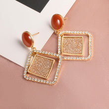 Load image into Gallery viewer, X&P New Fashion Round Dangle Drop Korean Earrings For Women Geometric Round Heart Gold Earring Wedding 2020 kolczyki Jewelry