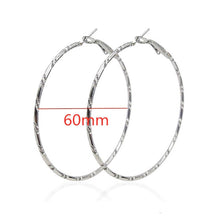 Load image into Gallery viewer, 40mm 60mm 70mm 80mm Exaggerate Big Smooth Circle Hoop Earrings Brincos Simple Party Round Loop Earrings for Women Jewelry