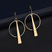 Load image into Gallery viewer, 2020 New Fashion Round Dangle Drop Korean Earrings For Women Geometric Round Heart Gold Earring Wedding Jewelry 8g
