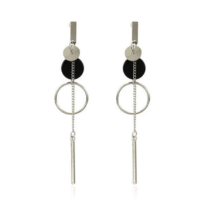 Fashion statement earrings 2020 large geometric round earrings for women hanging swing earrings modern female earrings jewelry
