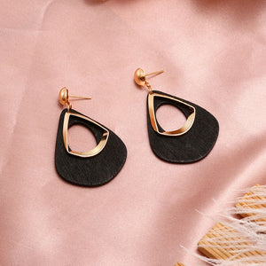 X&P New Fashion Round Dangle Drop Korean Earrings For Women Geometric Round Heart Gold Earring Wedding 2020 kolczyki Jewelry